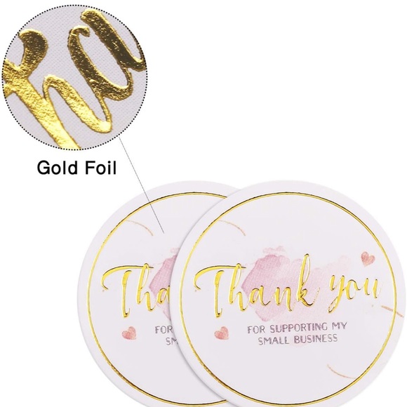 1.5” Round THANK YOU FOR SUPPORTING MY SMALL BUSINESS Stickers - 384 Cou… - Picture 3 of 8